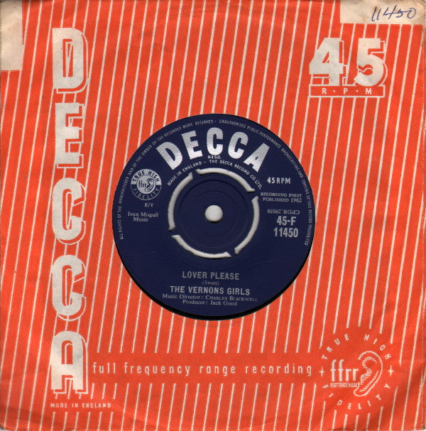 The Vernons Girls : Lover Please (7", Single)