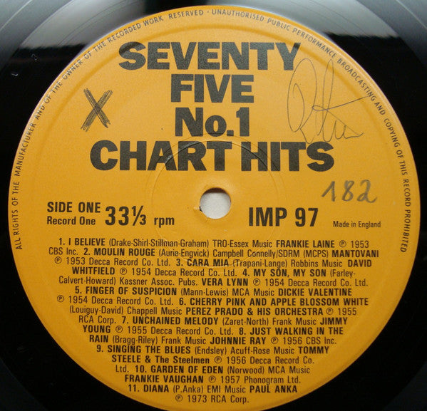 Various : Seventy Five No.1 Chart Hits (4xLP, Comp + Box)