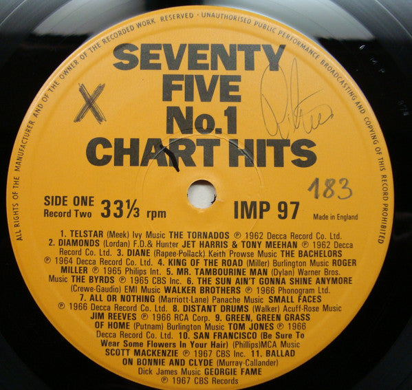 Various : Seventy Five No.1 Chart Hits (4xLP, Comp + Box)