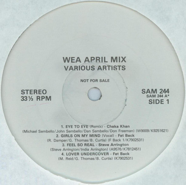 Various : WEA April Mix (LP, Comp, Mixed, Promo, W/Lbl)