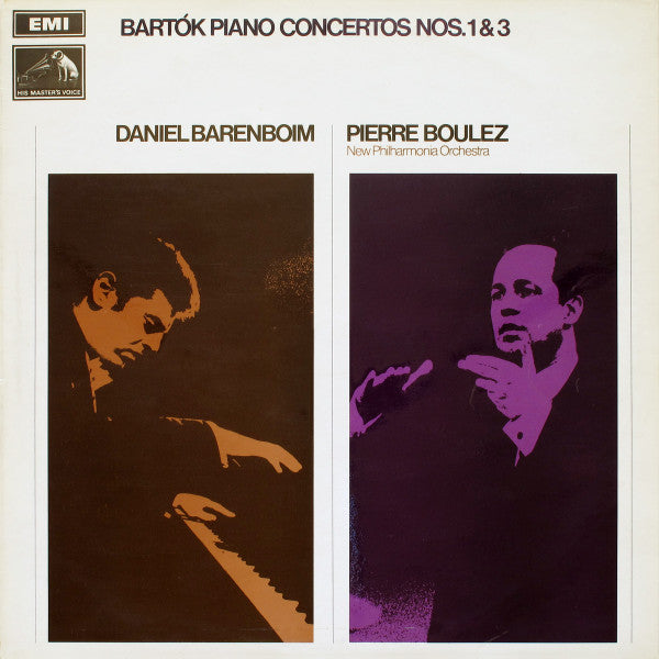 Daniel Barenboim / Pierre Boulez / New Philharmonia Orchestra / Béla Bartók : Piano Concertos Nos. 1 & 3 (LP)