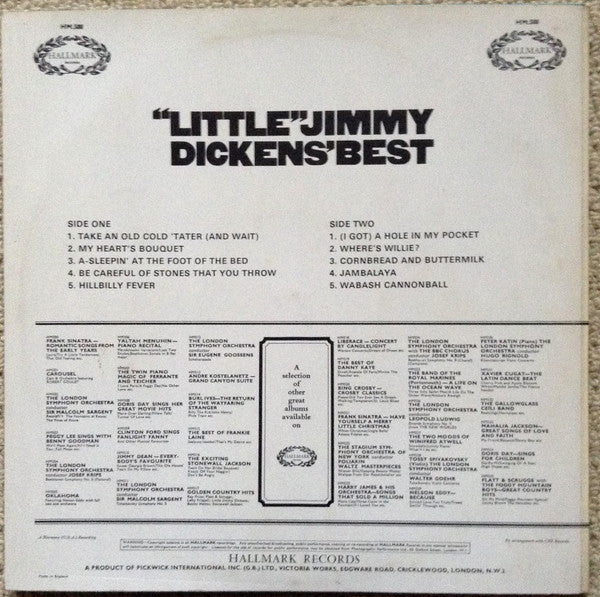 Little Jimmy Dickens : "Little" Jimmy Dickens' Best (LP, Comp, Mono, RE)