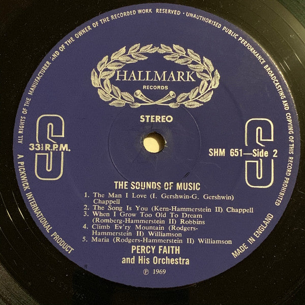Percy Faith : The Sounds Of Music (LP, Album)