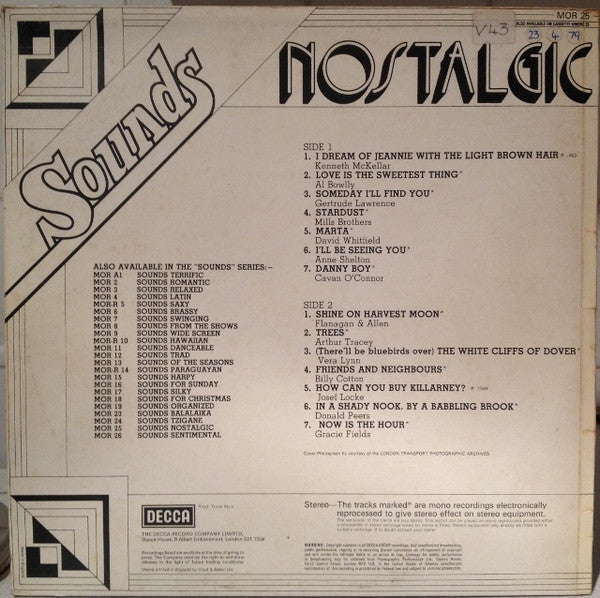 Various : Sounds Nostalgic (LP, Comp)