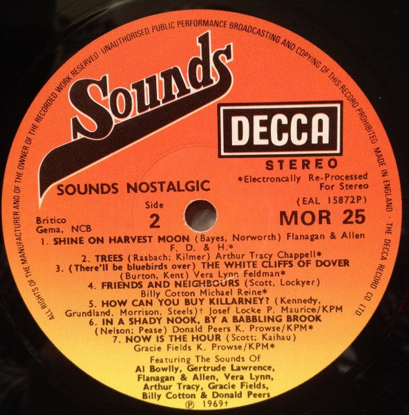Various : Sounds Nostalgic (LP, Comp)