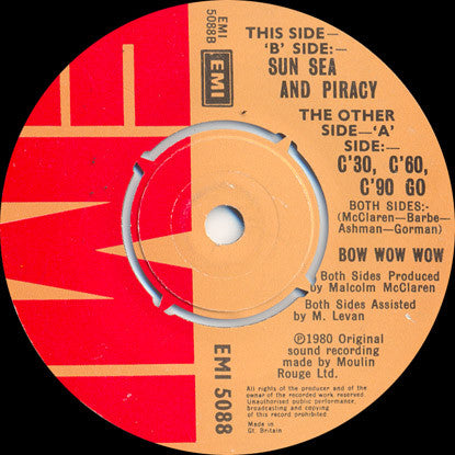 Bow Wow Wow : C·30 C·60 C·90 Go (7", Single)