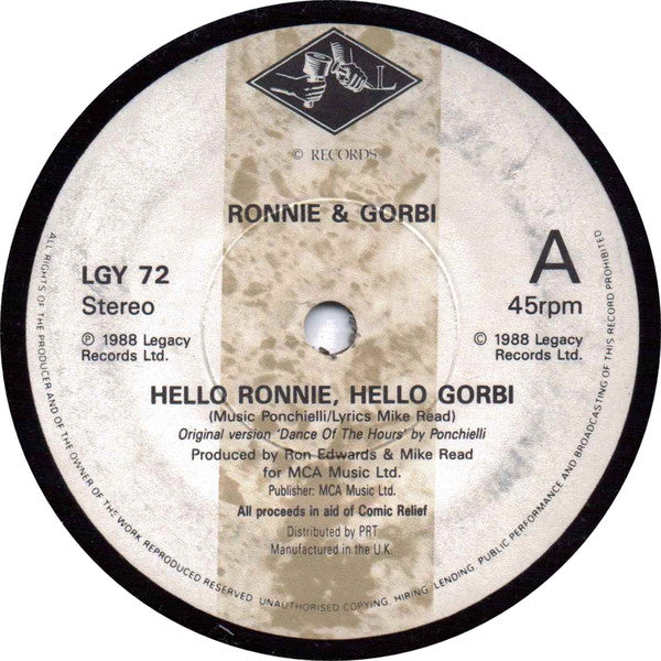 Ronnie & Gorbi : Hello Ronnie, Hello Gorbi (7", Single)