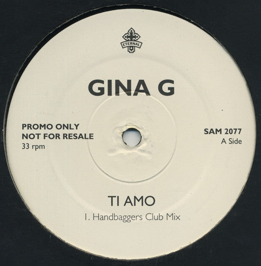 Gina G : Ti Amo (12", Promo)