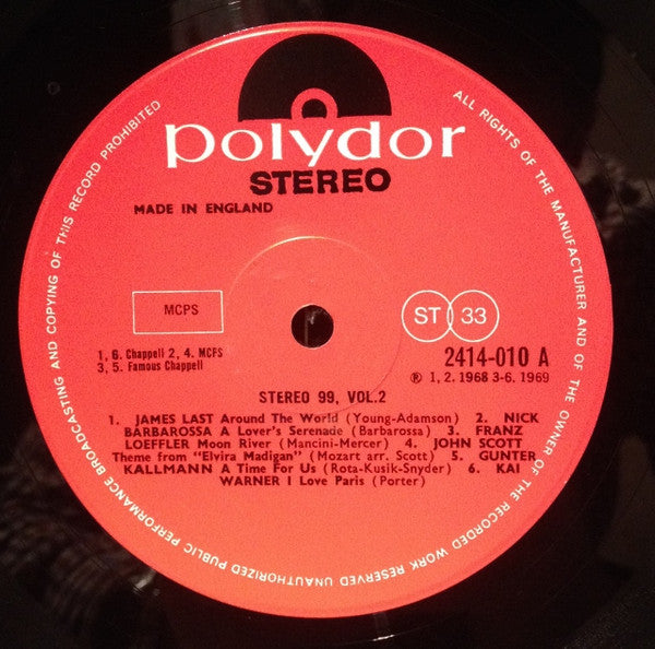 Various : Stereo 99 Vol 2 (LP, Comp)