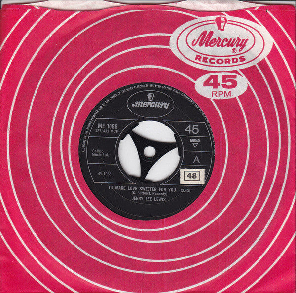 Jerry Lee Lewis : To Make Love Sweeter For You (7", Single, Mono)