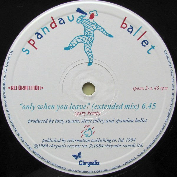 Spandau Ballet : Only When You Leave (12", Single)