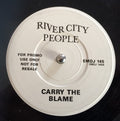 River City People : Carry The Blame (7", Single, Promo)