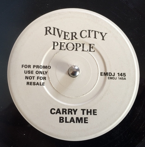River City People : Carry The Blame (7", Single, Promo)