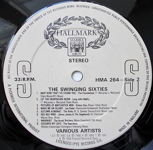 Various : The Swinging Sixties (LP, Comp)