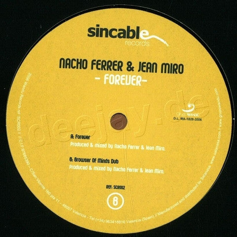 Nacho Ferrer & Jean Miro : Forever (12")