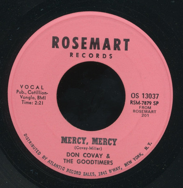 Don Covay / Don Covay & The Goodtimers : Seesaw / Mercy, Mercy (7", RE, SP )