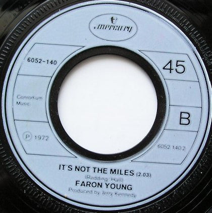 Faron Young : It's Four In The Morning (7", Single, Inj)