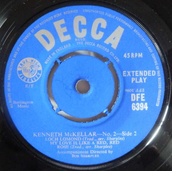 Kenneth McKellar : No. 2 (7", EP, 4 P)