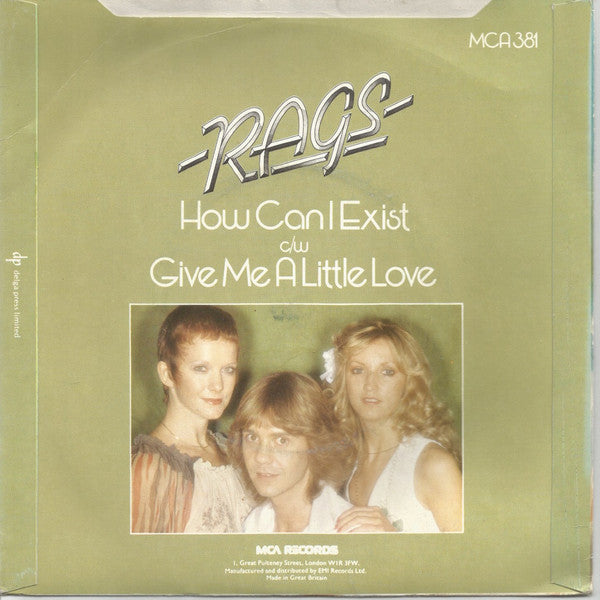 Rags (2) : How Can I Exist (7", Single)