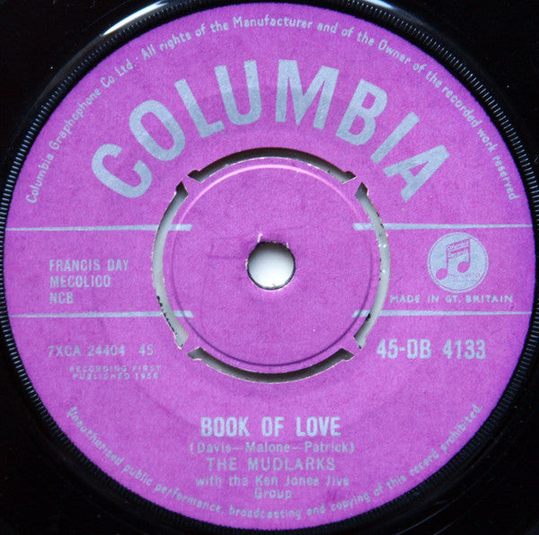 The Mudlarks : Book Of Love (7")