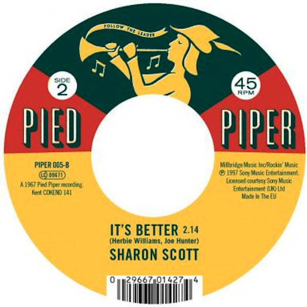 Willie Kendrick / Sharon Scott (7) : She'll Be Leaving You /  It's Better (7", Single)
