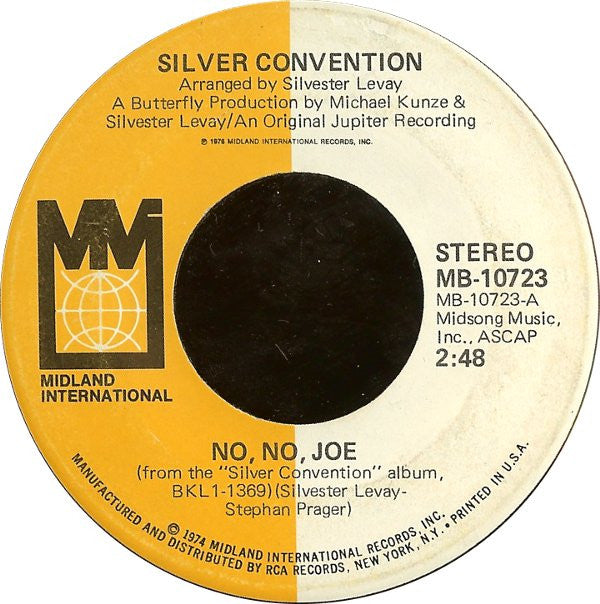 Silver Convention : No, No, Joe / Another Girl (7")