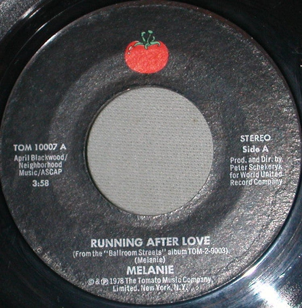 Melanie (2) : Running After Love (7")