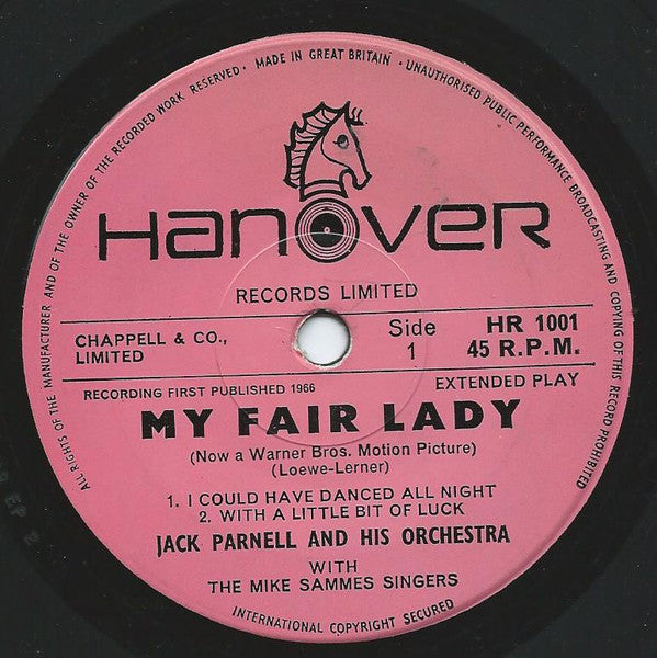 Jack Parnell & His Orchestra With Mike Sammes Singers : Songs And Music From My Fair Lady (7", EP)