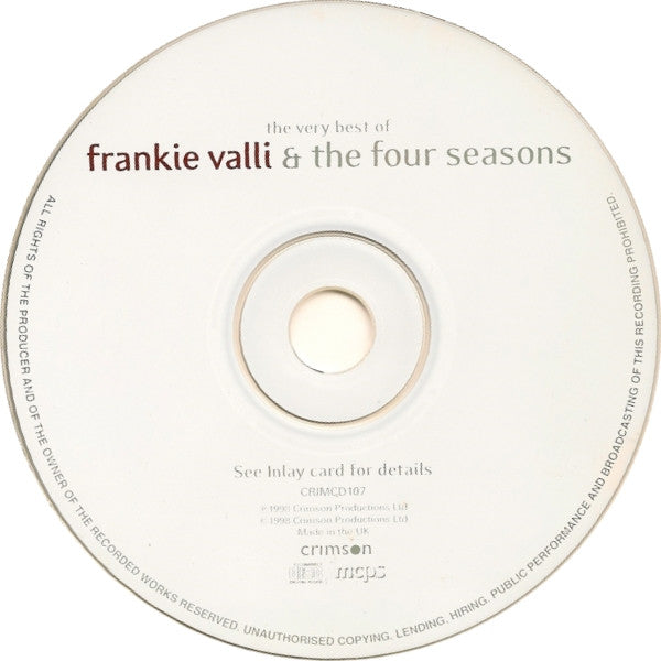 Frankie Valli & The Four Seasons : The Very Best Of Frankie Valli & The Four Seasons (CD, Comp)