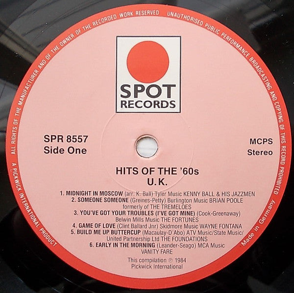 Various : Hits Of The Sixties - USA/UK (LP, Comp)