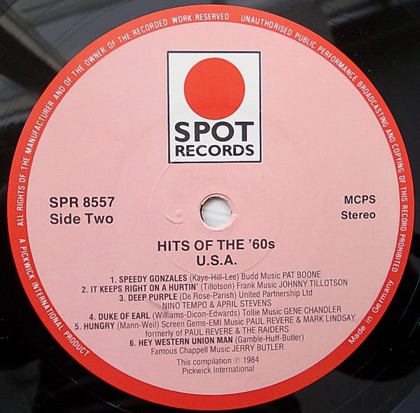 Various : Hits Of The Sixties - USA/UK (LP, Comp)