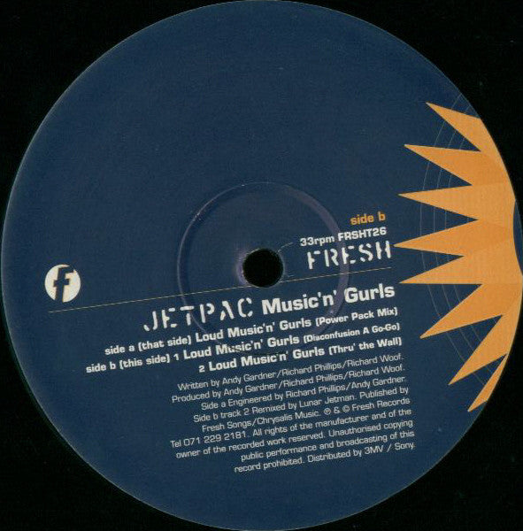 Jetpac : Music 'N' Gurls (12")