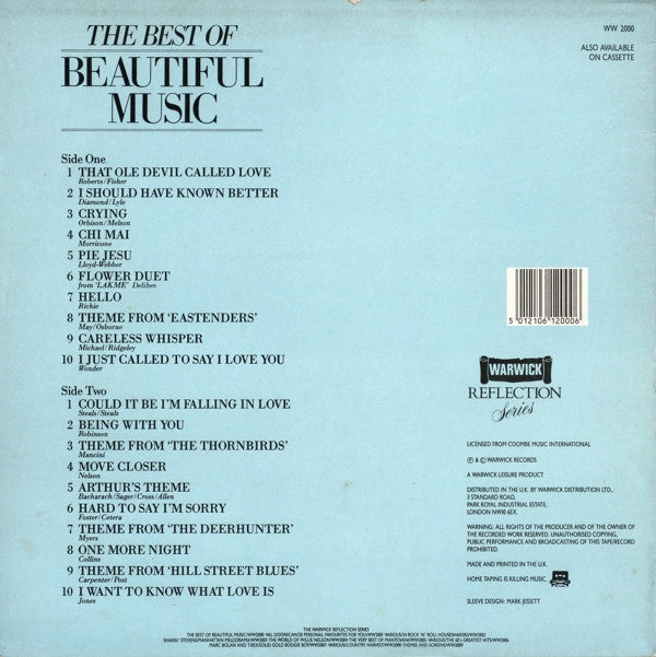 The New Reflections Orchestra : The Best Of Beautiful Music (LP)