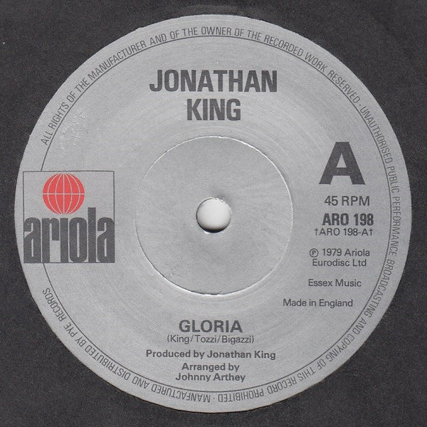 Jonathan King : Gloria (7", Single)