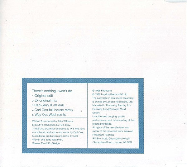 JX : There's Nothing I Won't Do (CD, Single)