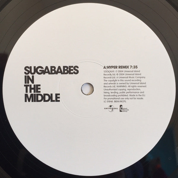 Sugababes : In The Middle (Hyper/ Ruff & Jam Mixes) (12", Single, Promo)