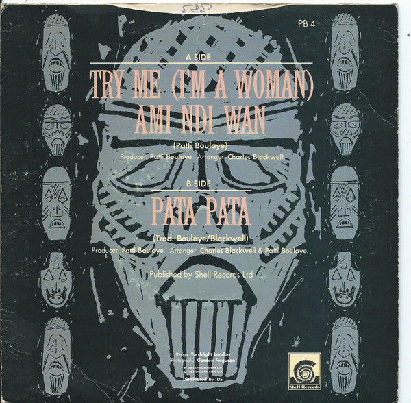 Patti Boulaye : Try Me (I'm A Woman) Ami Ndi Wan (7")