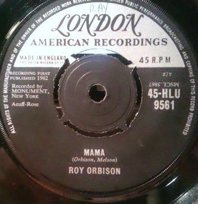 Roy Orbison : The Crowd / Mama (7", Single)