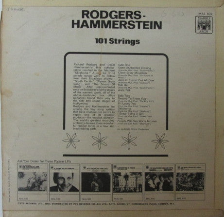 101 Strings : Rodgers-Hammerstein (LP, Album)