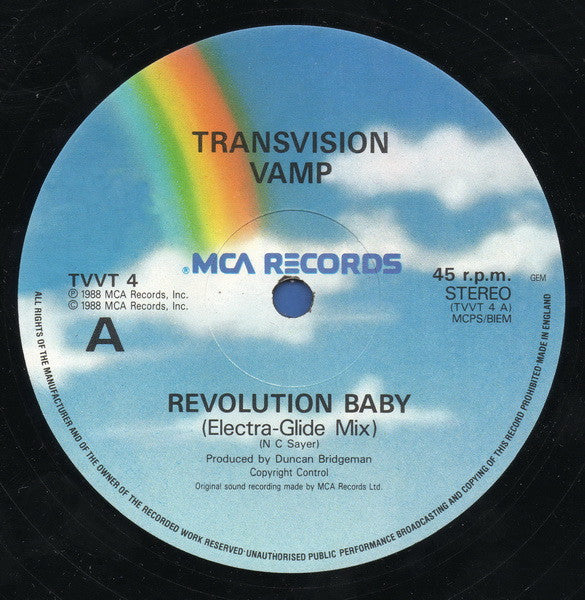 Transvision Vamp : Revolution Baby (Electra-Glide Mix) (12")