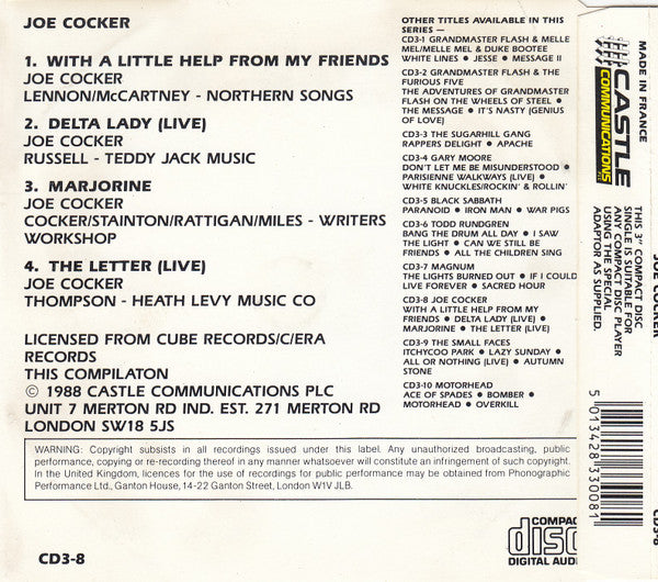 Joe Cocker : With A Little Help From My Friends (CD, Mini, Single, Ltd, S/Edition)