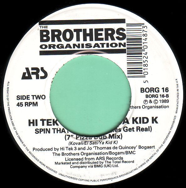Hi Tek 3 Featuring Ya Kid K : Spin That Wheel (Turtles Get Real) (7", Lar)