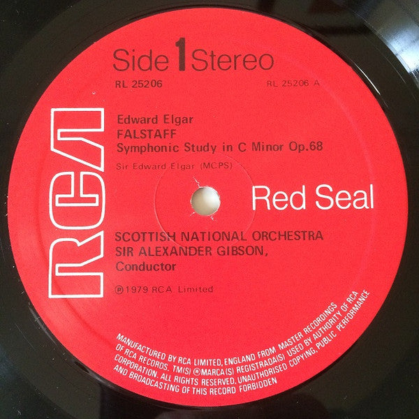 Sir Edward Elgar, Alexander Gibson, Royal Scottish National Orchestra : Falſtaff / Enigma Variations (LP)