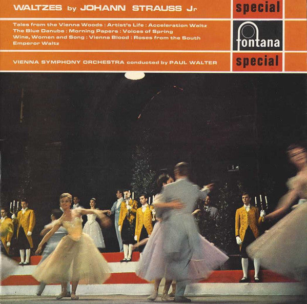 Johann Strauss Jr., Wiener Symphoniker Conducted By Paul Walter : Waltzes By Johann Strauss Jr. (LP)