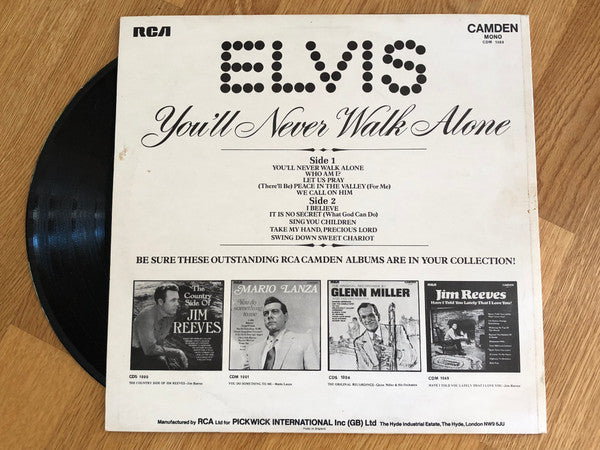 Elvis Presley : You'll Never Walk Alone (LP, Album, Comp, Mono, Tur)