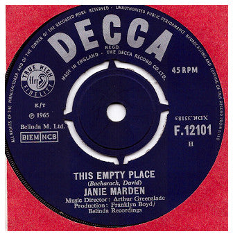 Janie Marden : They Long To Be Close To You  (7")
