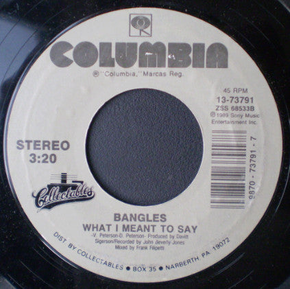 Bangles : Eternal Flame (7", Single)