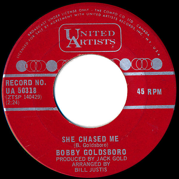 Bobby Goldsboro : Autumn Of My Life / She Chased Me (7", Single)
