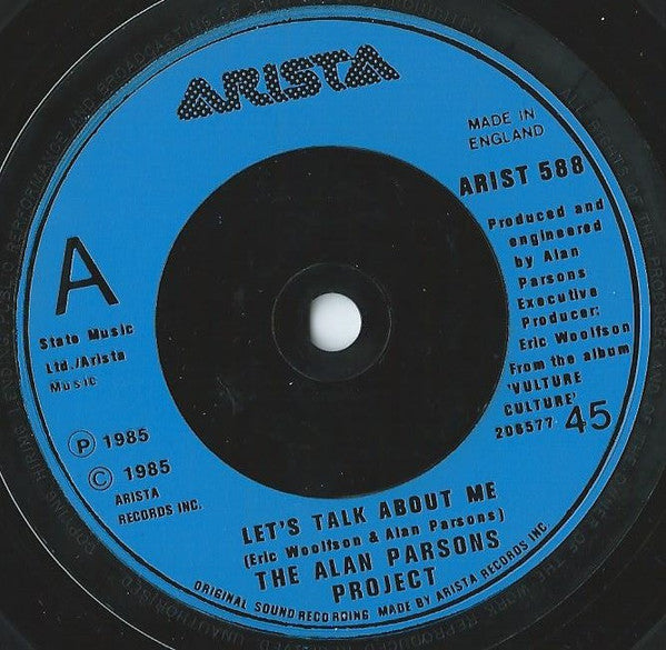 The Alan Parsons Project : Let's Talk About Me (7")