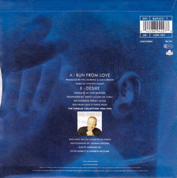 Jimmy Somerville : Run From Love (7", Single)